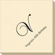 Elegant Initial Linen Like Napkins Image 4 of 5
